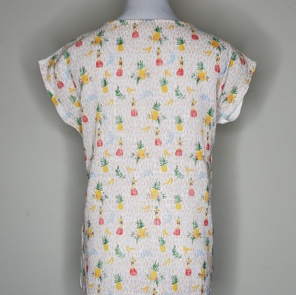 Hawaiian Pineapple Embroider Top - Picture 5 of 5